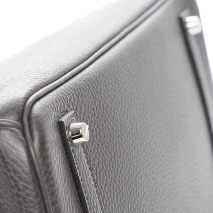 Hermes Taurillon Clemence Birkin 35 Graphite 24 of 24