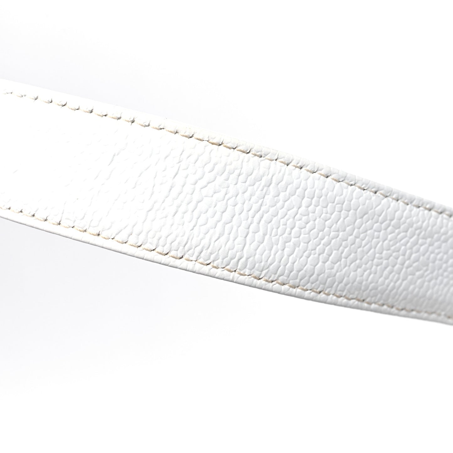 Caviar Quilted Grand Shopping Tote GST White