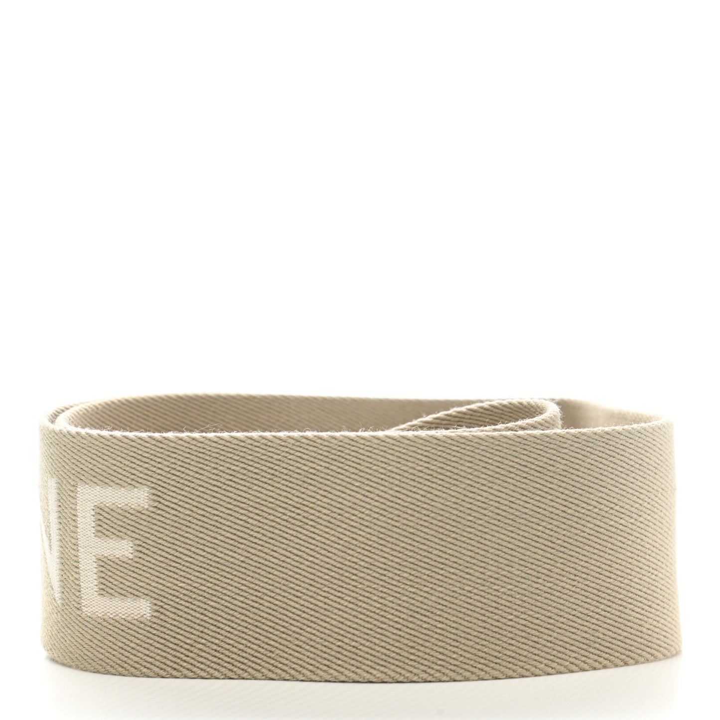 Jacquard Wool Logo Short Strap Beige White