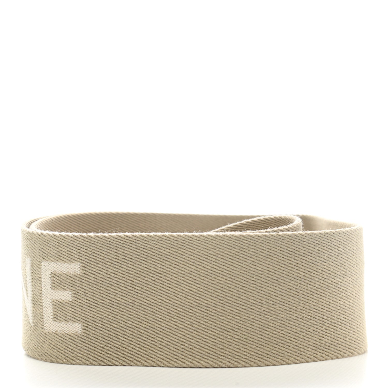 Celine Jacquard Wool Logo Short Strap Beige White 2 of 6