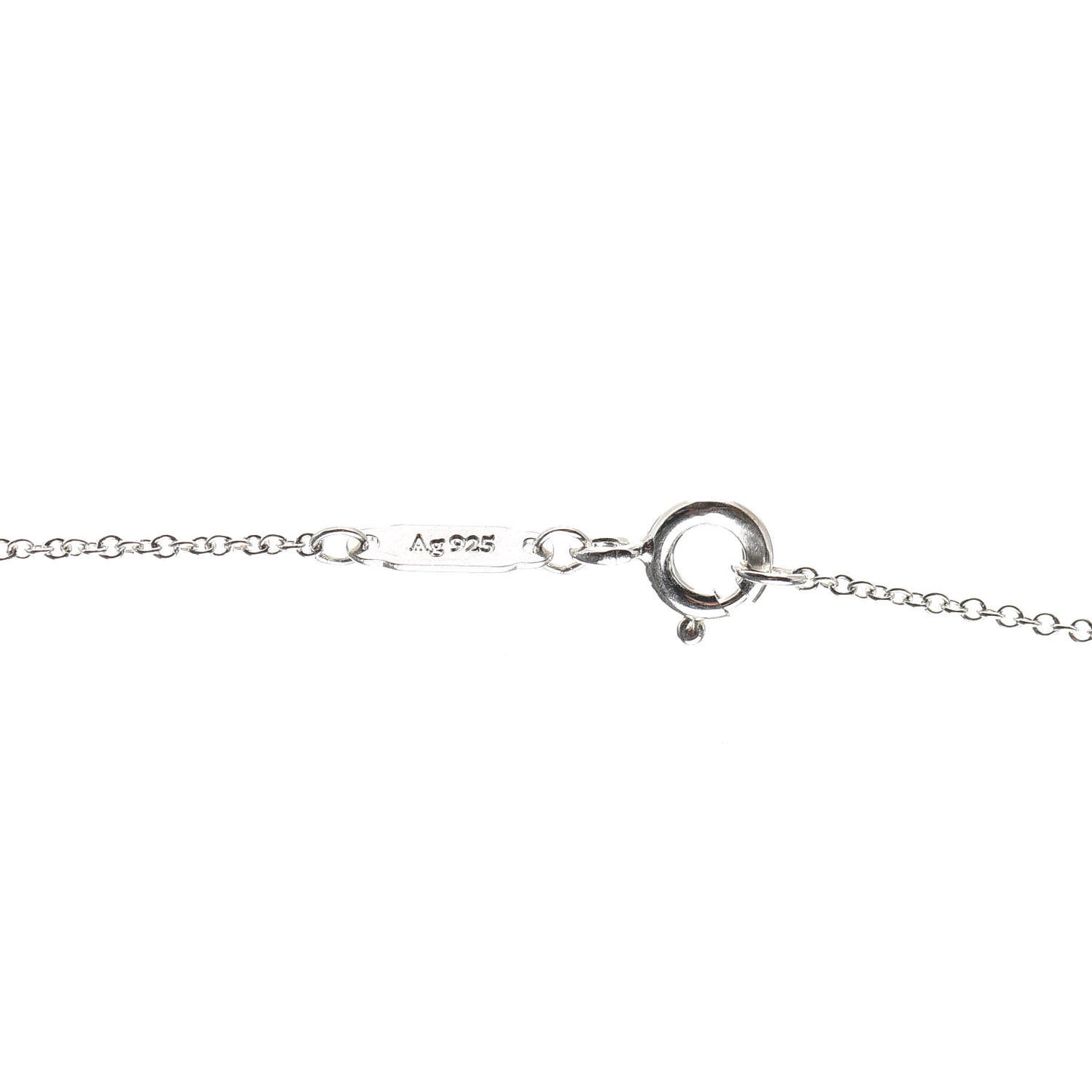 Sterling Silver NY Tag Necklace Red