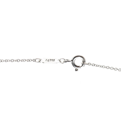 Tiffany Sterling Silver NY Tag Necklace Red 5 of 6