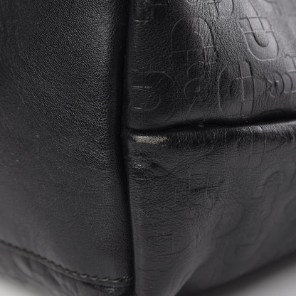 Gucci Calfskin Horsebit Embossed Large Tote Black 14 of 16