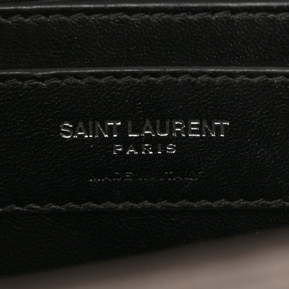 Saint Laurent Grain De Poudre Textured Mixed Matelasse Medium Triquilt Monogram Satchel Earth 6 of 11