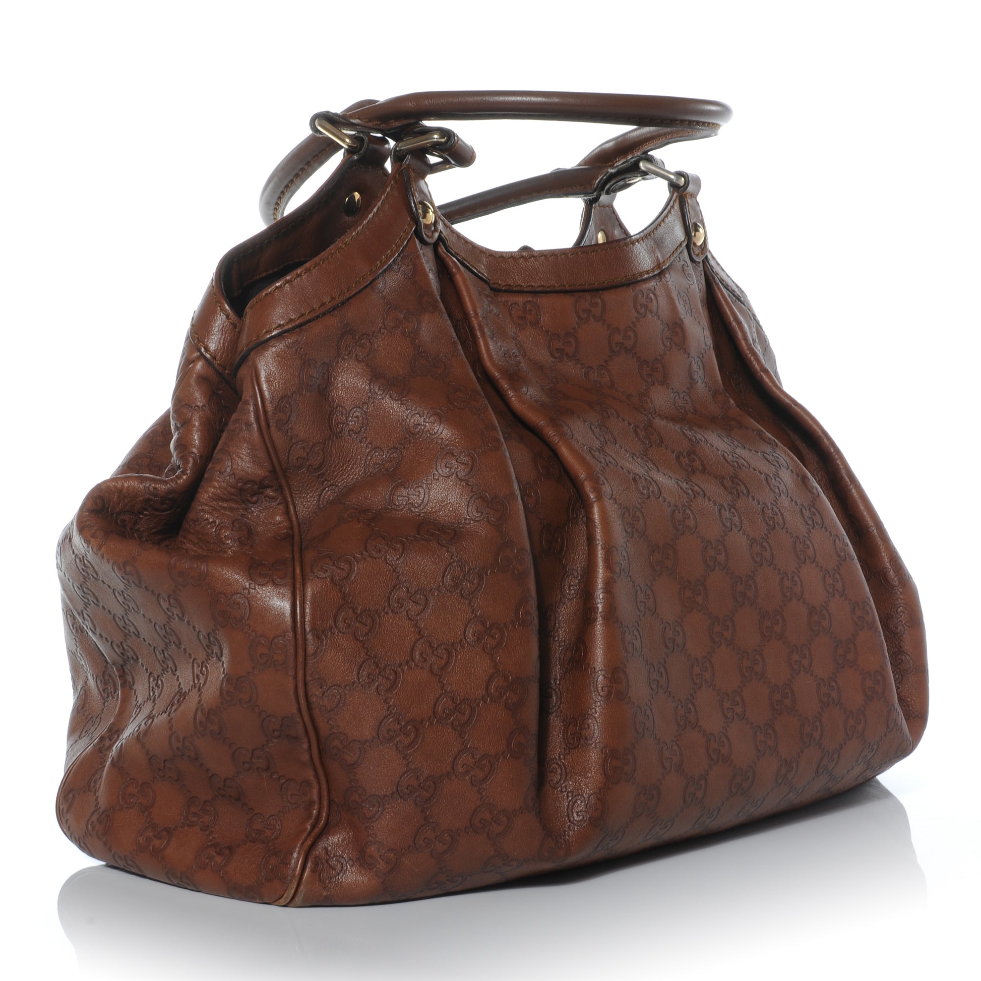 Gucci Guccissima Large Sukey Tote Bronze 3 of 8