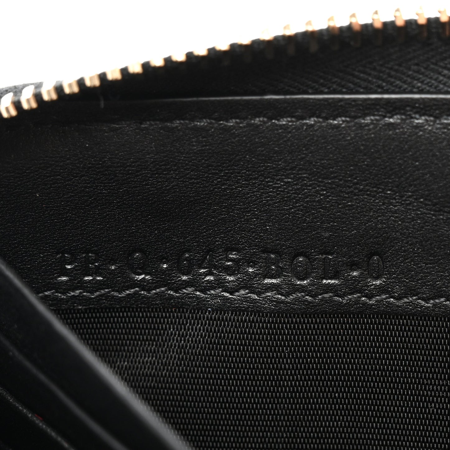 Vitello Rockstud Zip Around Wallet Black