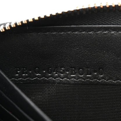 Valentino Garavani Vitello Rockstud Zip Around Wallet Black 6 of 7