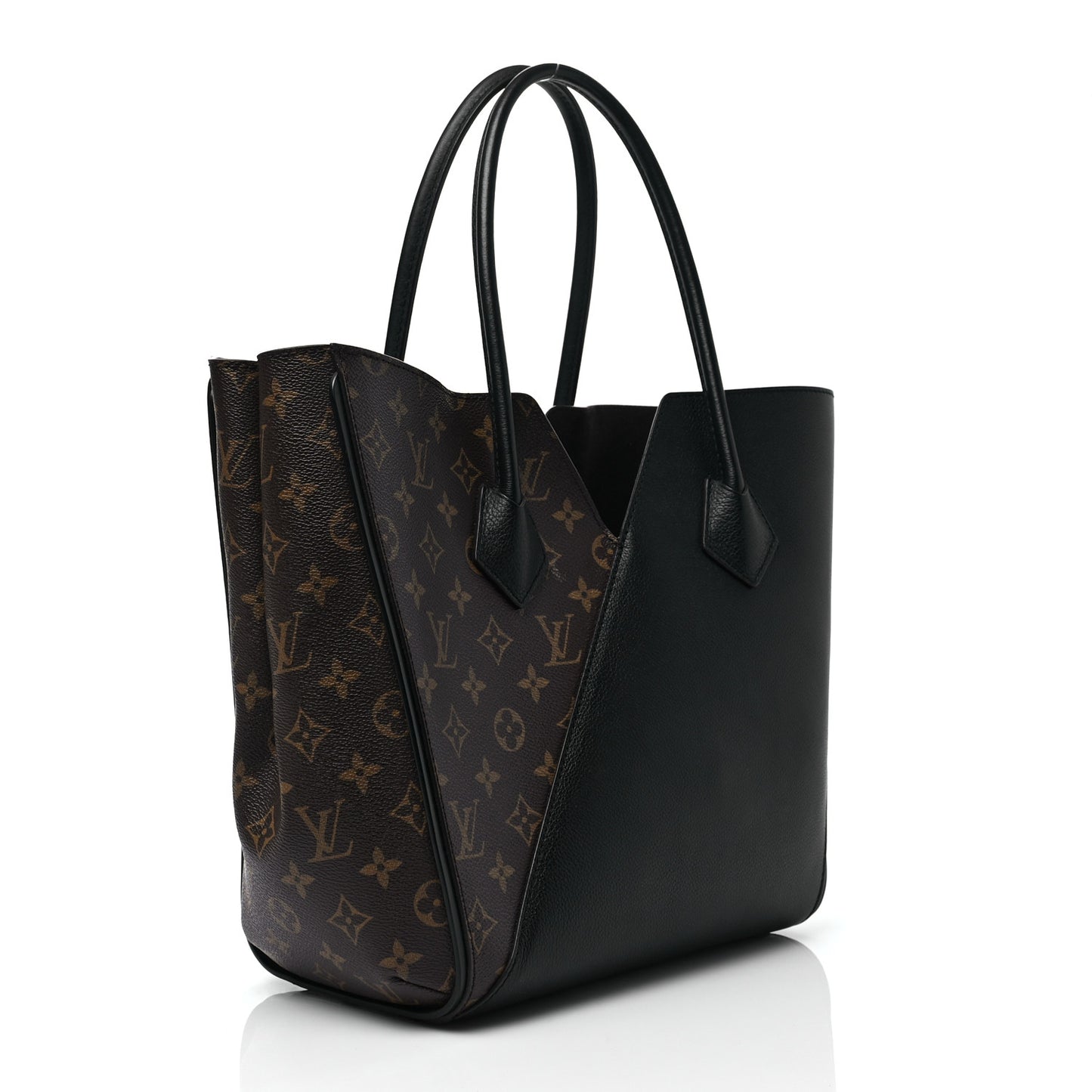 Calfskin Monogram Kimono Tote Black