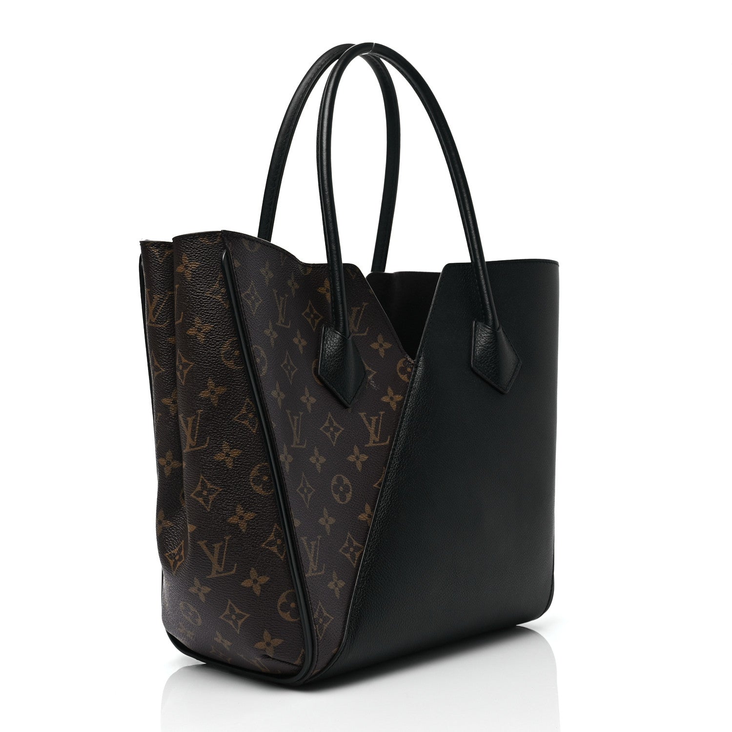 Louis Vuitton Calfskin Monogram Kimono Tote Black 3 of 10