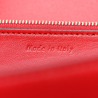 Celine Box Calfskin Medium Classic Box Flap Bag Red 7 of 10