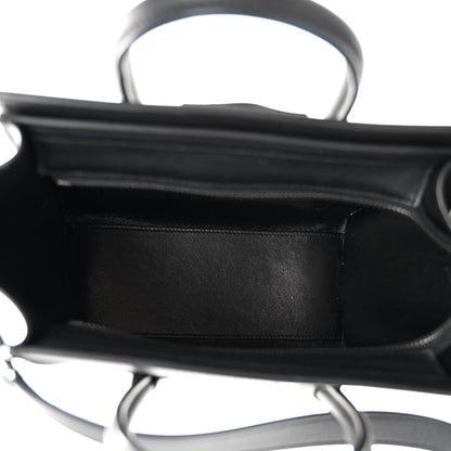 Celine Lizard Smooth Calfskin Nano Luggage Natural Black 5 of 9