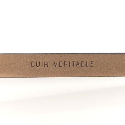 Chanel Calfskin Crystal CC Skinny Belt 85 34 Black 6 of 8