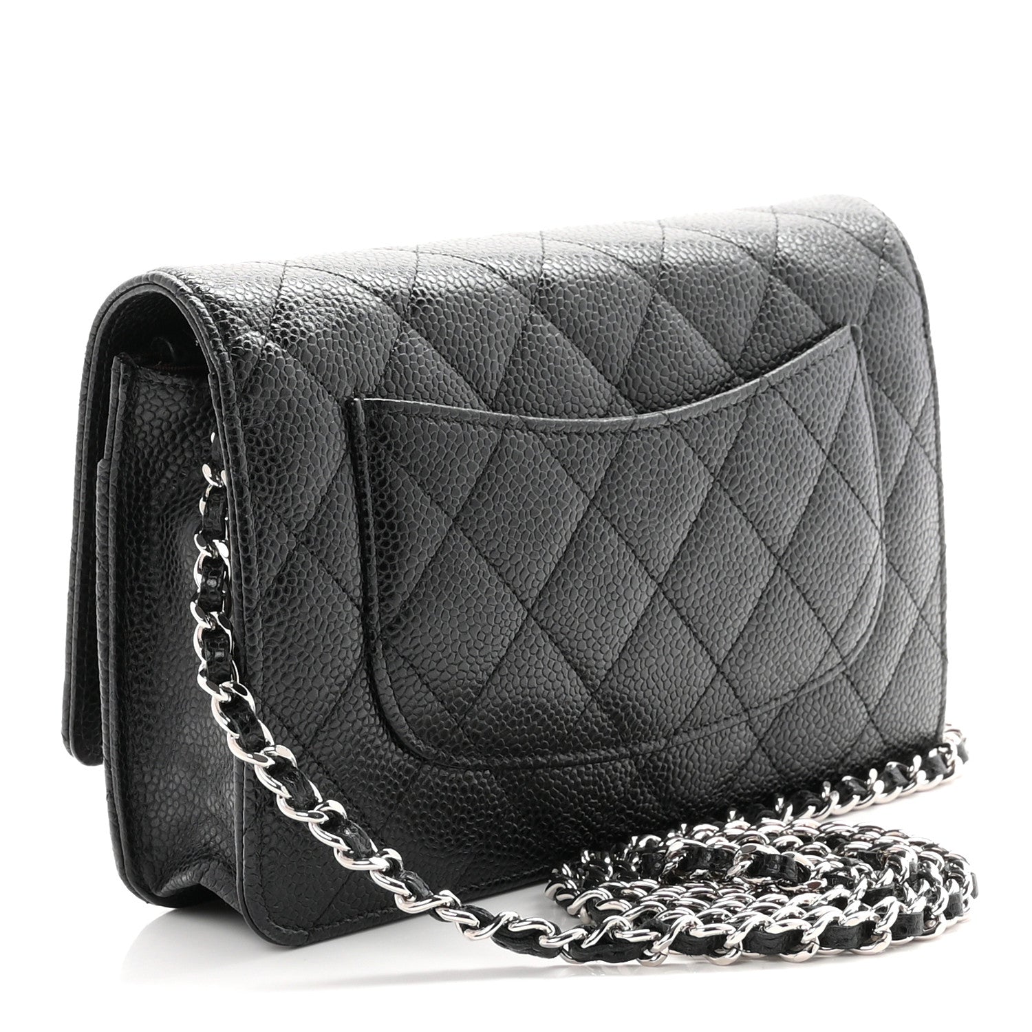 Chanel Caviar Quilted Wallet on Chain WOC Black 3 of 11