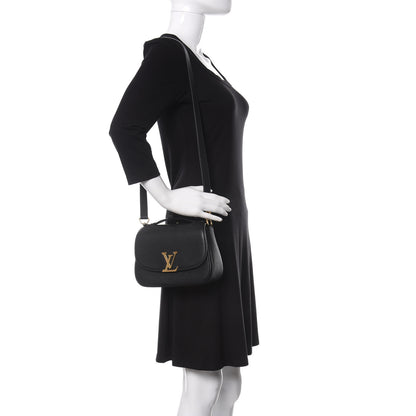 Louis Vuitton Grained Calfskin Vivienne NM Black 2 of 8