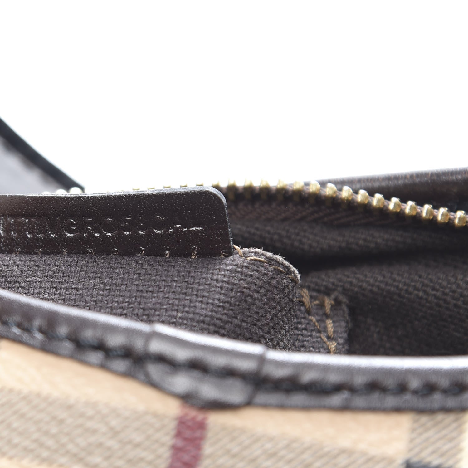 Burberry Haymarket Check Small Shoulder Bag Chocolate 8 of 13