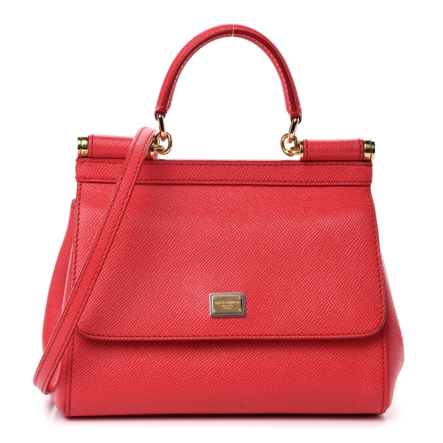 Dolce & Gabbana Dauphine Small Miss Sicily Satchel Dark Red 1 of 11