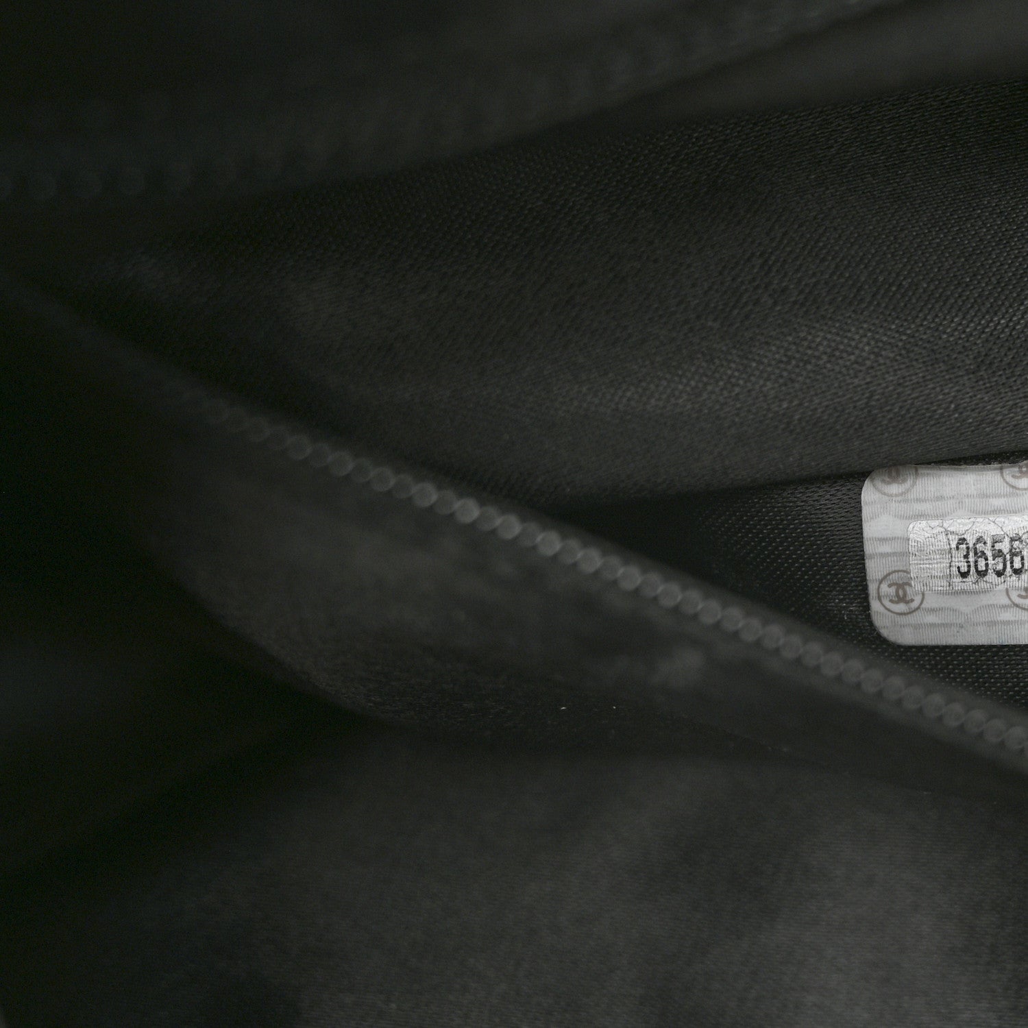 Chanel Suede Quilted CC Drawstring Backpack Black 7 of 13