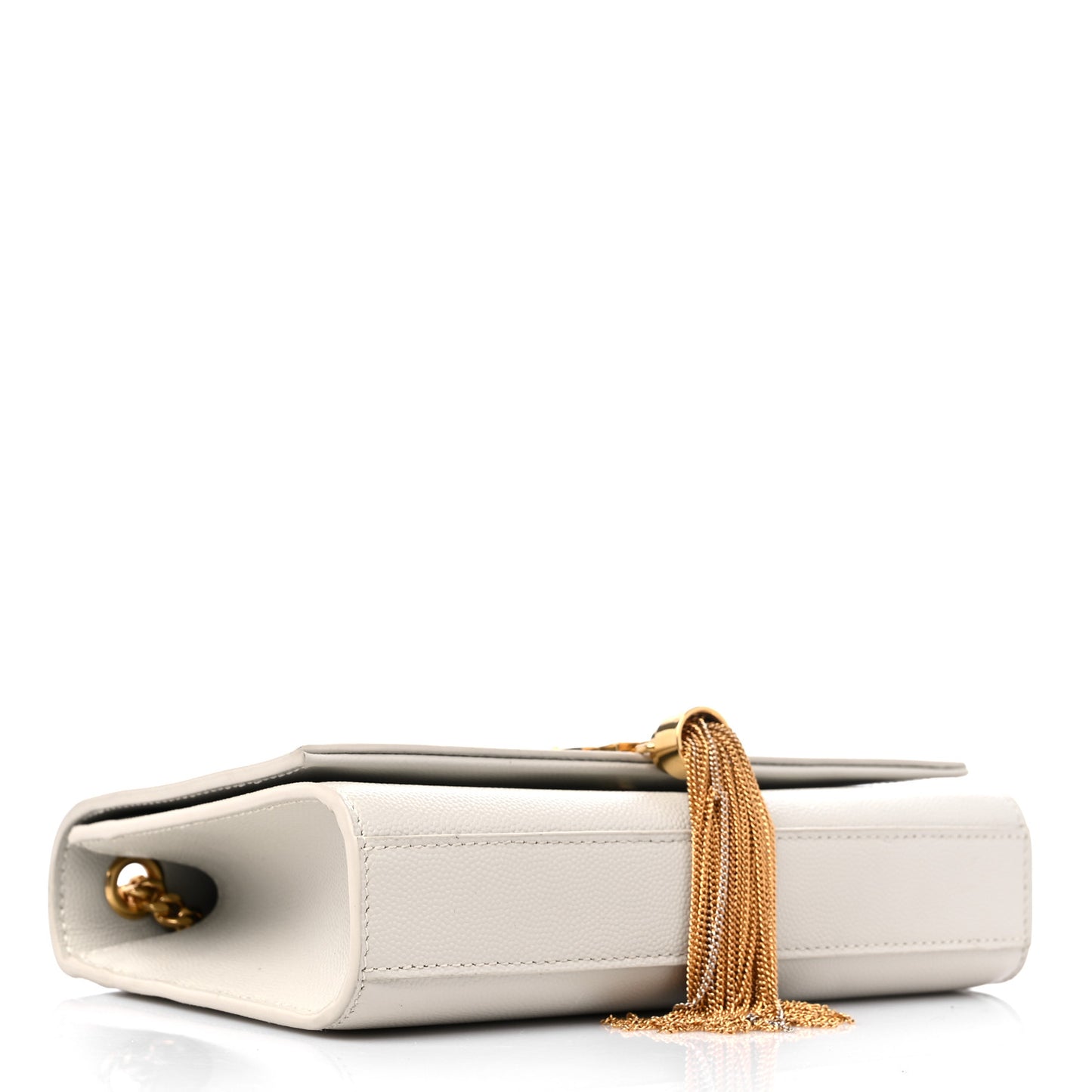 Grain De Poudre Small Classic Monogram Kate Tassel Satchel Crema Soft