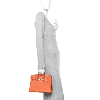 Hermes Togo Birkin 25 Orange 2 of 9