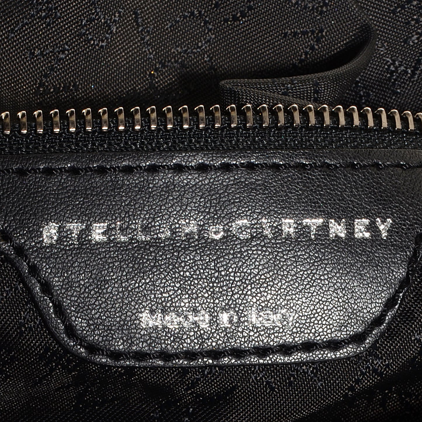 Embossed Croc Faux Leather Large Falabella Black