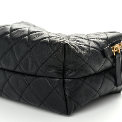 Chanel Calfskin Quilted Small Bowling Bag Black 10 of 10