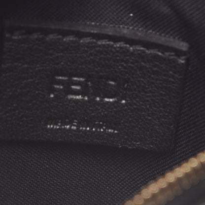 Fendi Vitello Cruise F is Fendi Bi-Color FF 1974 Embossed Key Case Pouch Maya Black 6 of 9