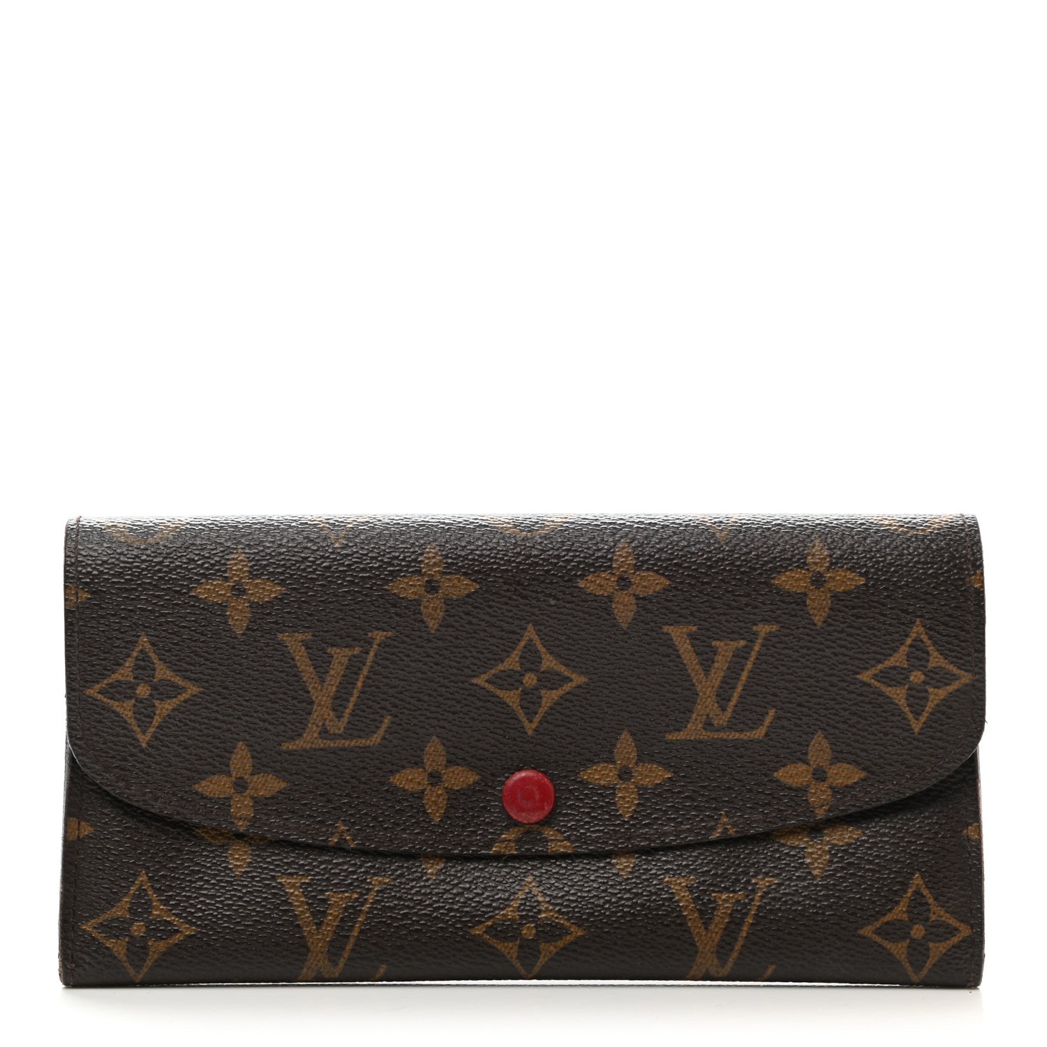 Louis Vuitton Monogram Emilie Wallet Red 1 of 14