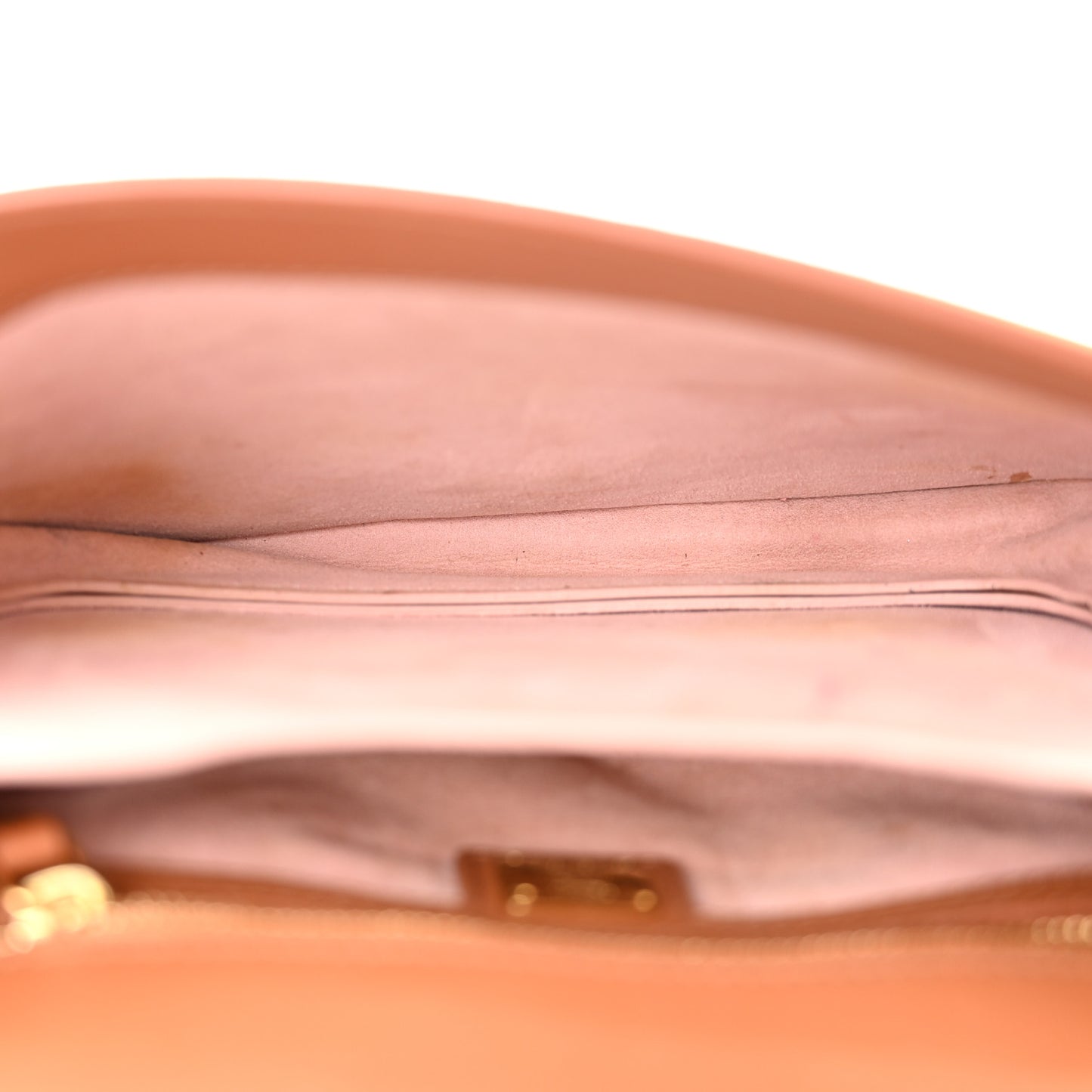 Suede Calfskin Trisha Small Shoulder Bag Brown