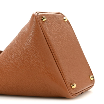 Hermes Taurillon Clemence Picotin Lock 18 PM Gold 9 of 14