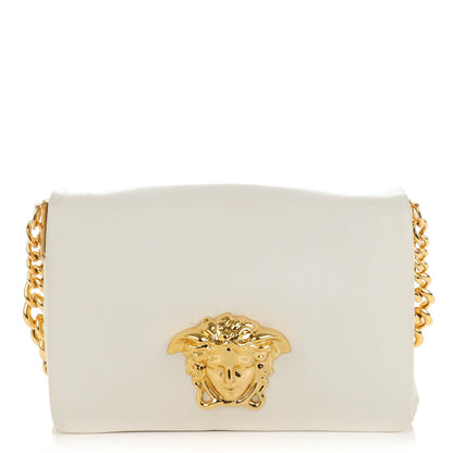 Versace Nappa Palazzo Sultan Shoulder Bag White 1 of 8