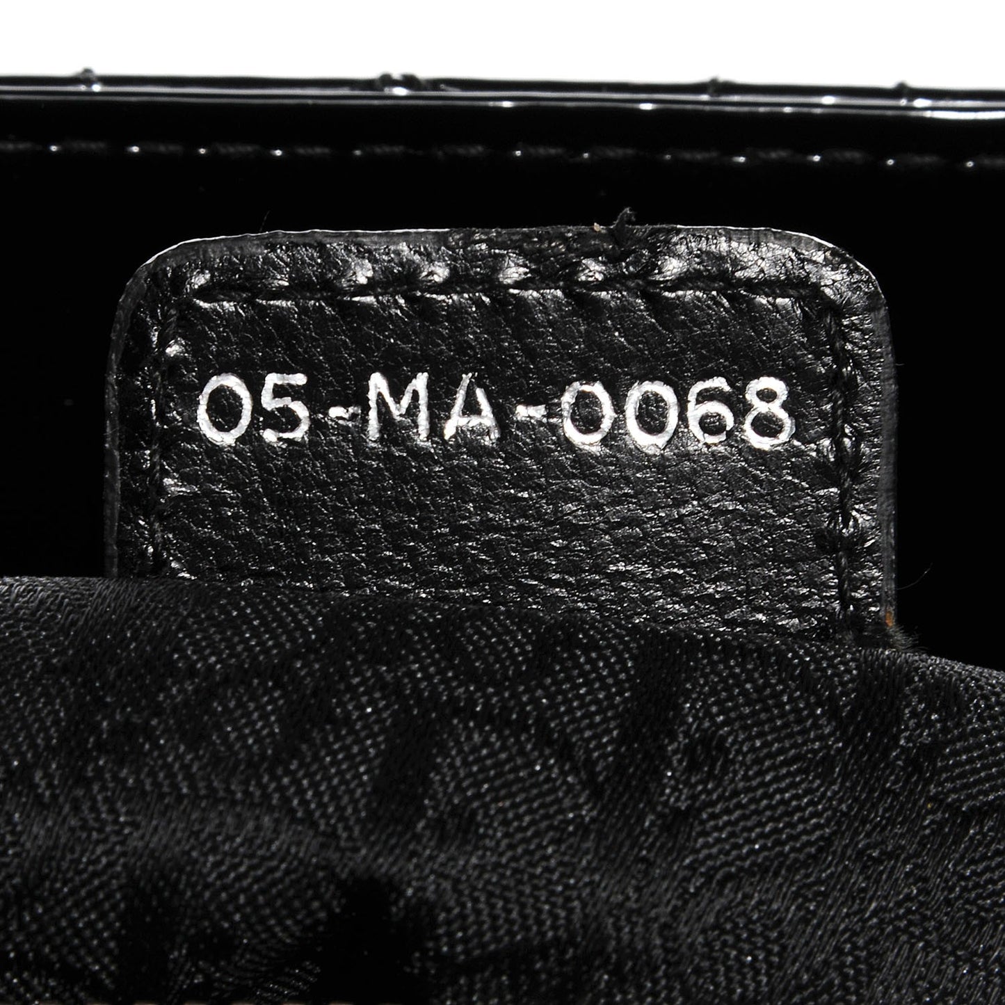 Patent Cannage Medium Lady Dior Black