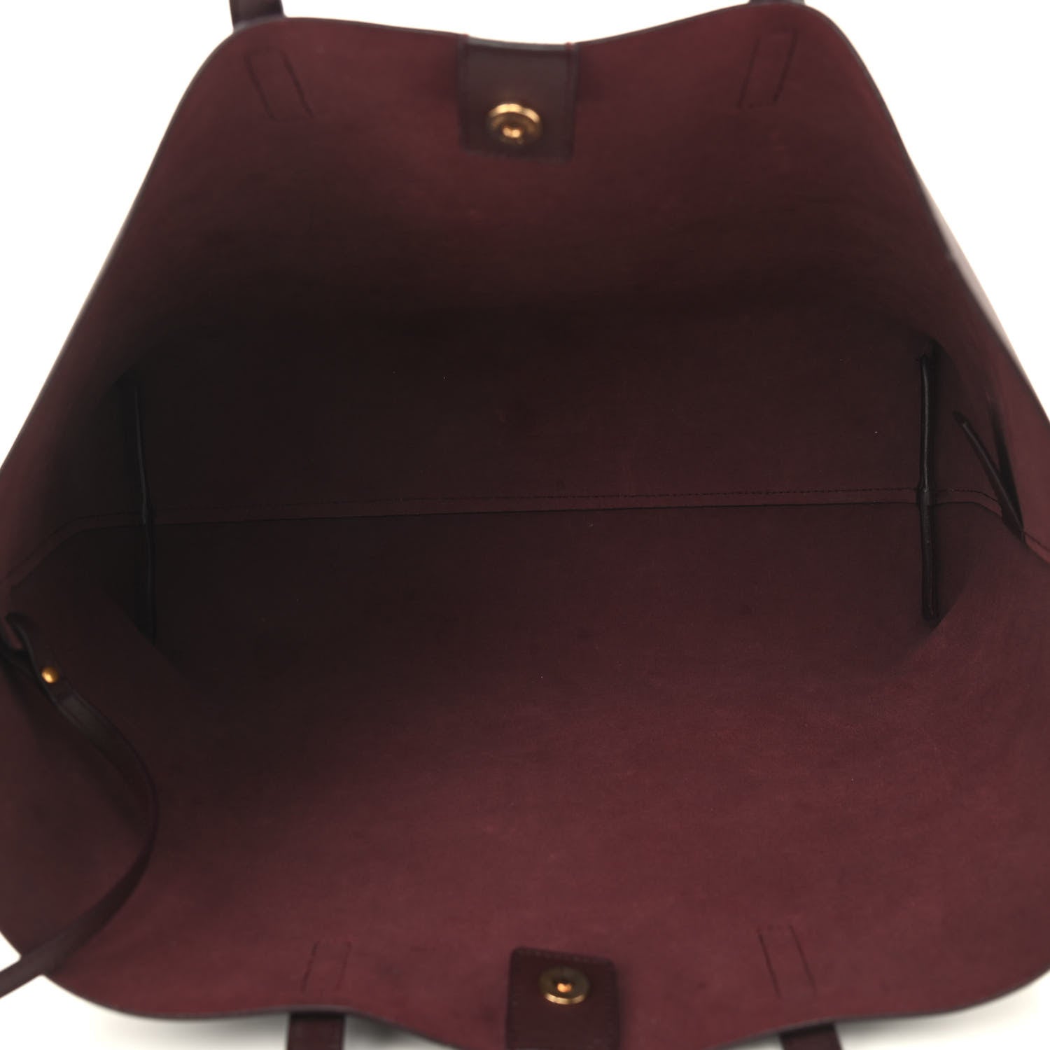 Saint Laurent Calfskin Large Shopping Tote Bordeaux 6 of 10