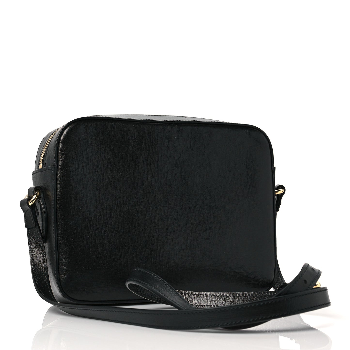 Textured Calfskin Small Horsebit 1955 Shoulder Bag Black