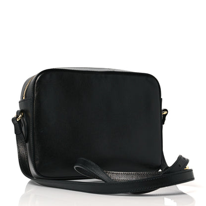 Gucci Textured Calfskin Small Horsebit 1955 Shoulder Bag Black 3 of 9