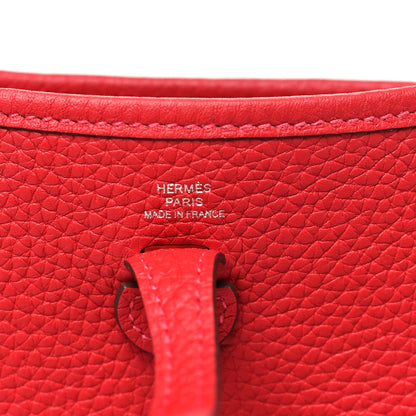 Hermes Taurillon Clemence Evelyne TPM Rouge Piment 6 of 12