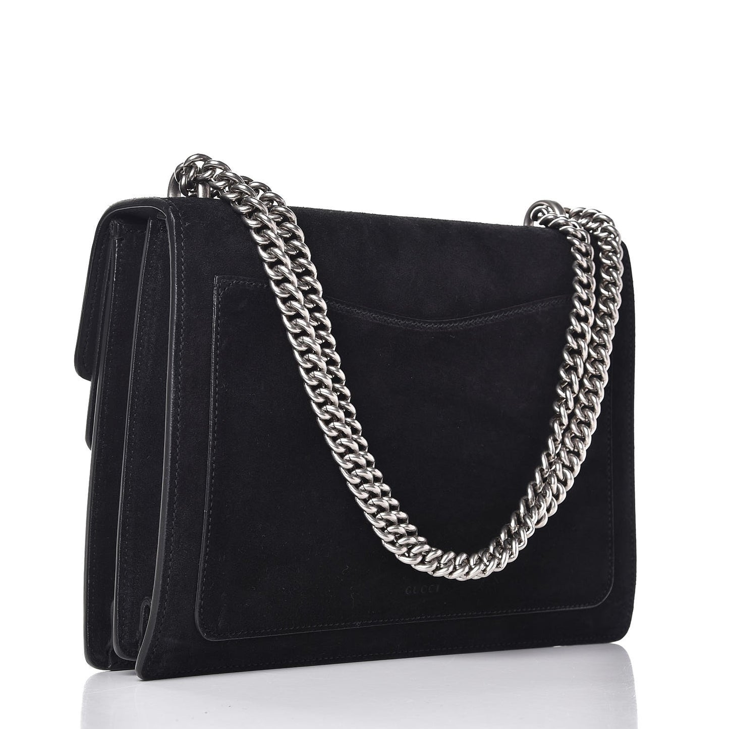 Suede Medium Dionysus Shoulder Bag Black