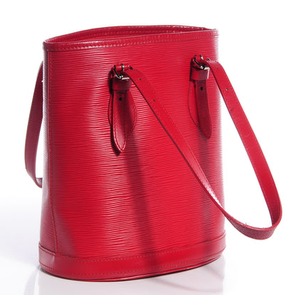 Louis Vuitton Epi Petit Bucket 23 Rouge 4 of 12
