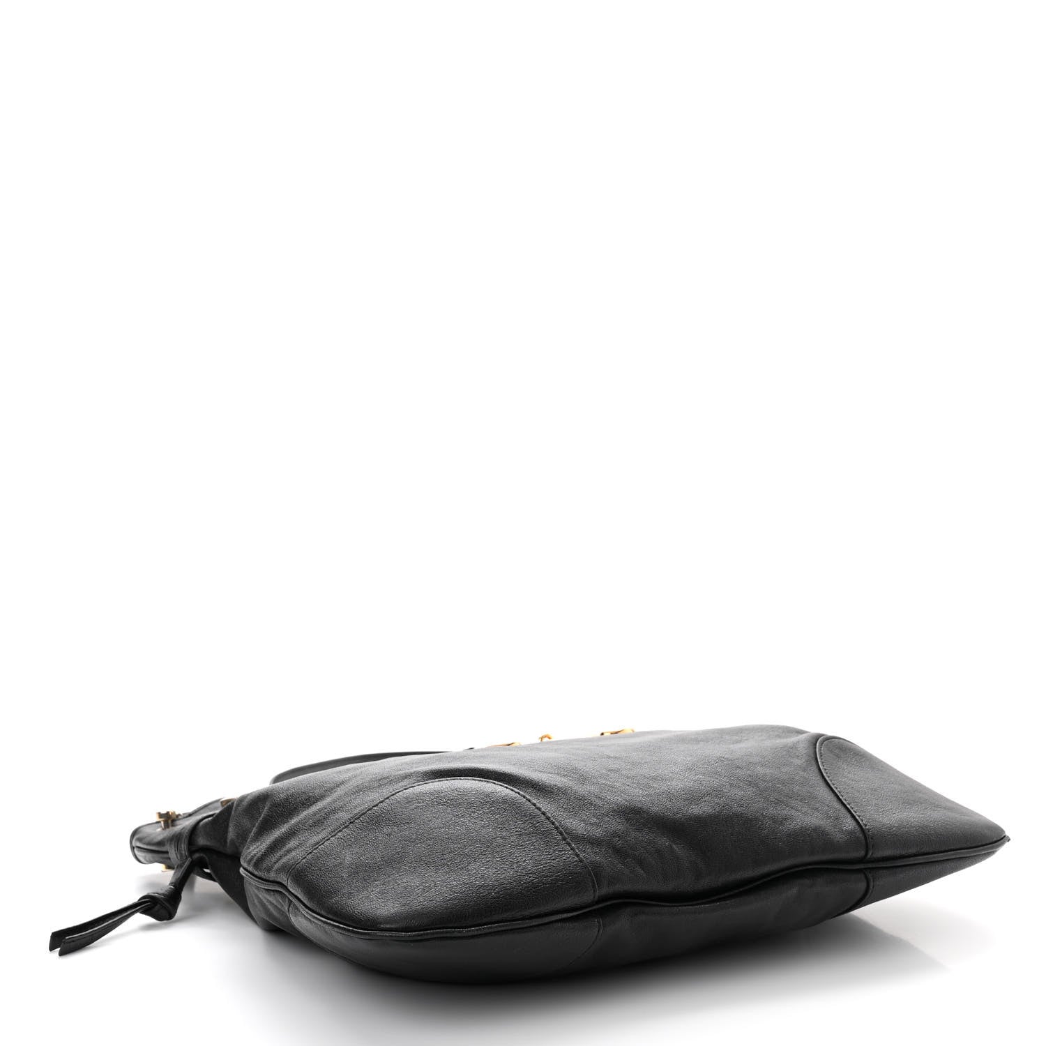 Gucci Sakai Calfskin Horsebit 1955 Cinch Top Messenger Bag Black