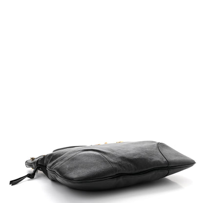 Gucci Sakai Calfskin Horsebit 1955 Cinch Top Messenger Bag Black 4 of 10