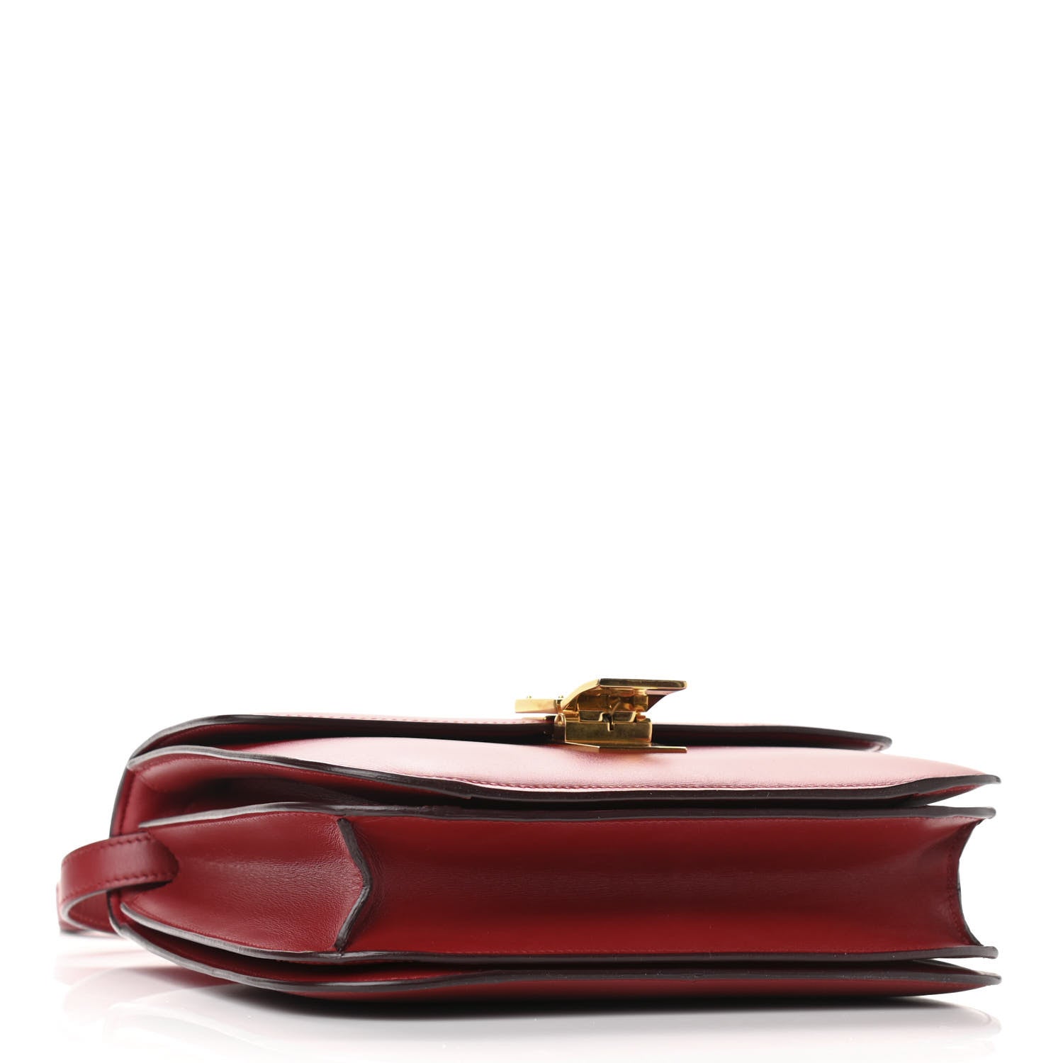 Celine Box Calfskin Medium Classic Box Flap Bag Red 4 of 10