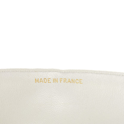 Chanel Lambskin Quilted Medium Double Flap White 7 of 7