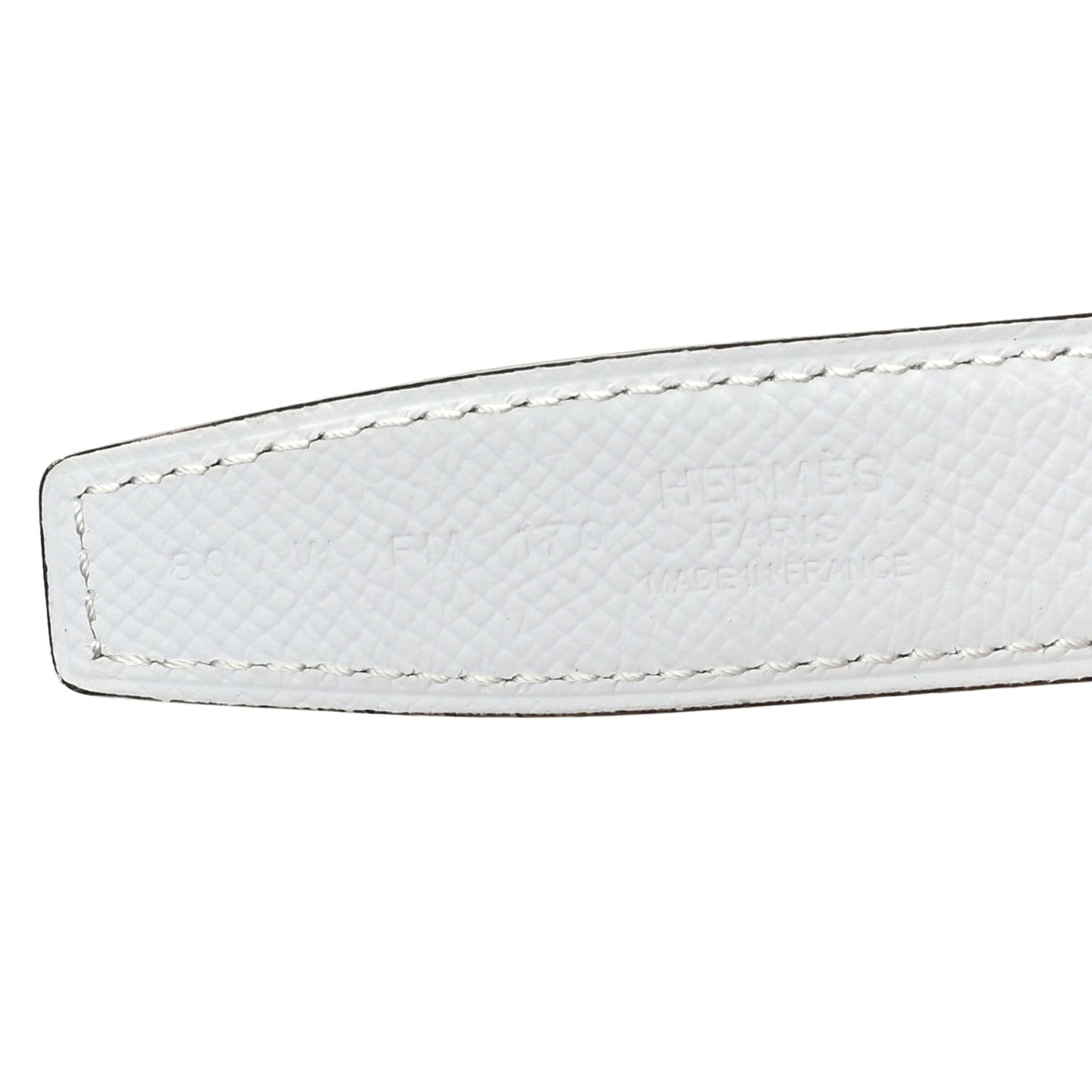 Epsom Swift 24mm Mini Constance H Belt  80 32 White Gold