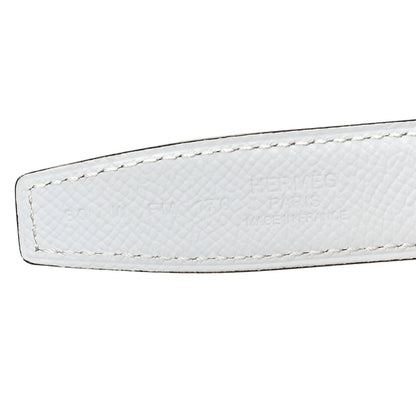 Hermes Epsom Swift 24mm Mini Constance H Belt  80 32 White Gold 3 of 5