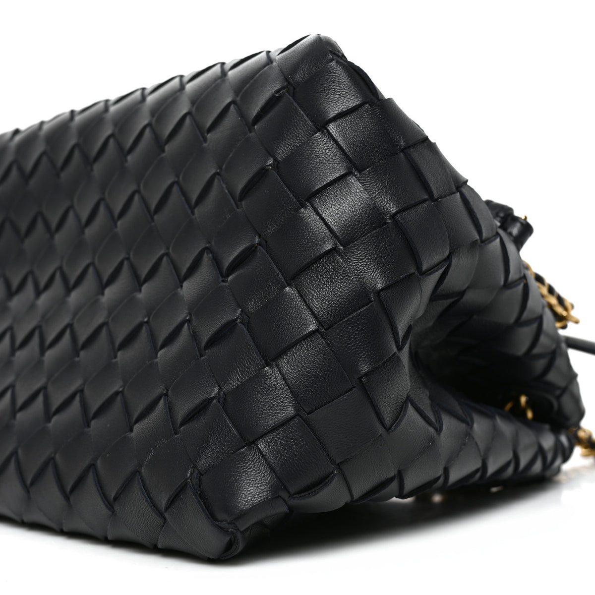 Bottega Veneta Nappa Intrecciato Small Parachute Chain Shoulder Bag Black 9 of 9