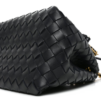 Bottega Veneta Nappa Intrecciato Small Parachute Chain Shoulder Bag Black 9 of 9