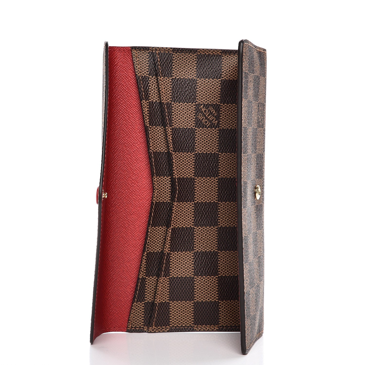 Louis Vuitton Damier Ebene Josephine Wallet Red 5 of 7