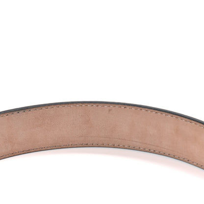 Gucci Calfskin Crystal Interlocking G Belt 80 32 Black 5 of 5