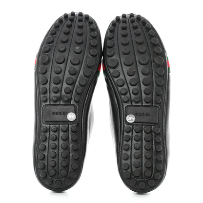 Gucci Calfskin Bayadere Bee Ballerina Flats 39.5 Black 5 of 10