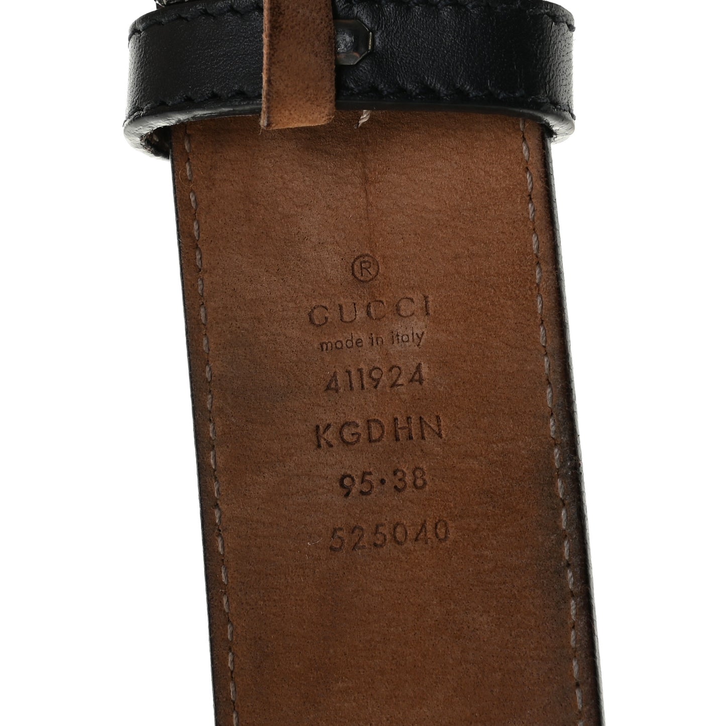 GG Supreme Monogram Selleria Calfskin Interlocking G 40mm Belt Beige Ebony Blue