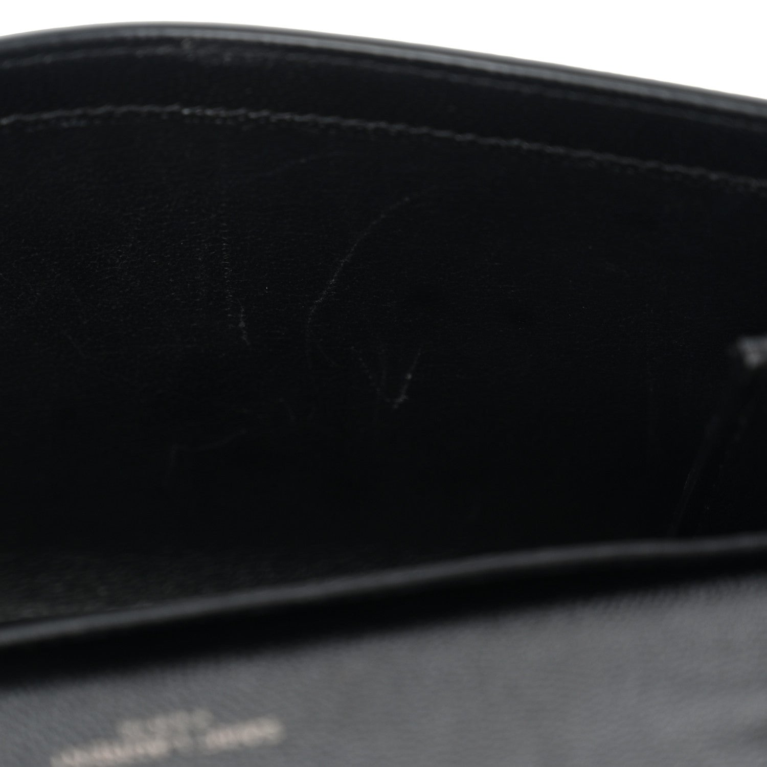 Saint Laurent Grain De Poudre Monochrome Uptown Chain Wallet Black 11 of 11